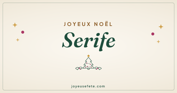 Image « Joyeux Noël Serife » au format large
