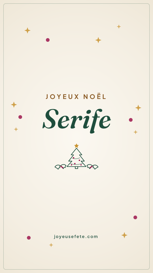 Image « Joyeux Noël Serife » au format story