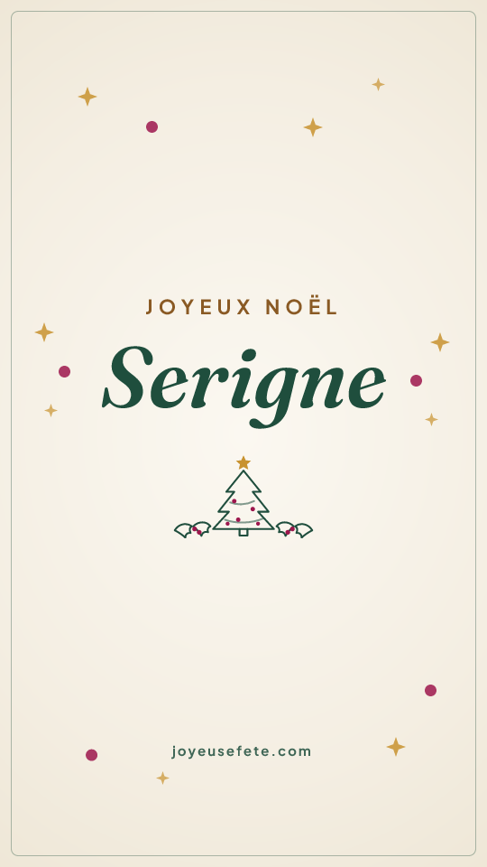 Image « Joyeux Noël Serigne » au format story