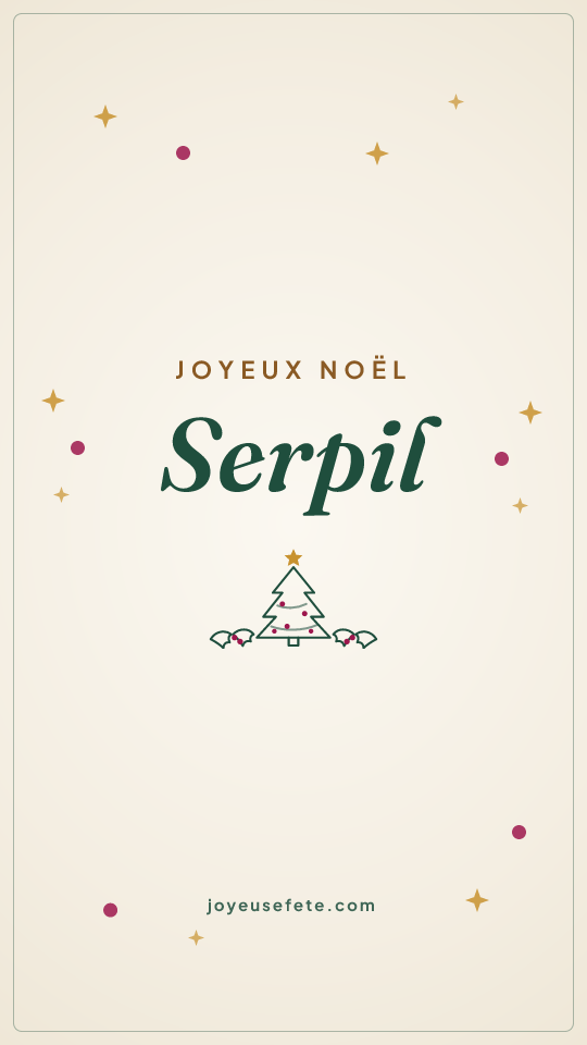 Image « Joyeux Noël Serpil » au format story
