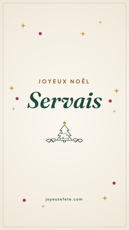 Image « Joyeux Noël Servais » au format story