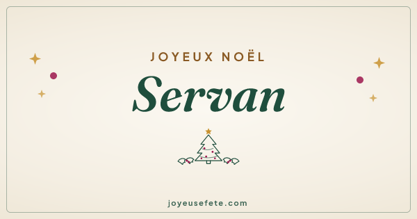 Image « Joyeux Noël Servan » au format large