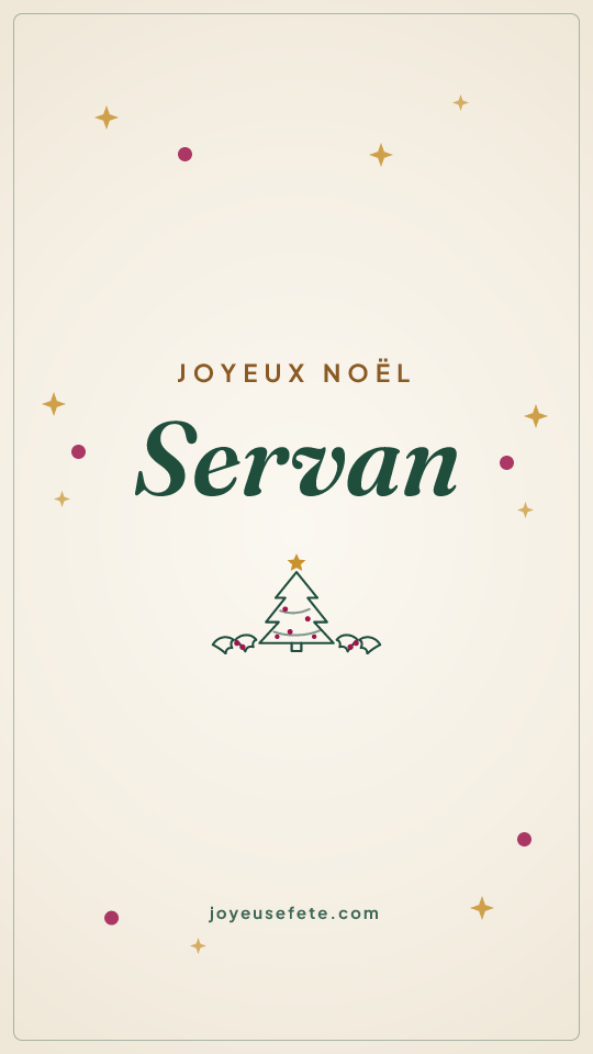 Image « Joyeux Noël Servan » au format story