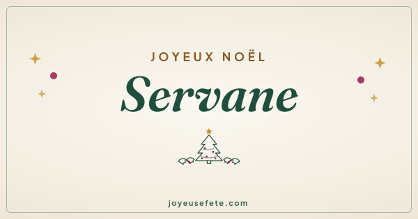 Image « Joyeux Noël Servane » au format large