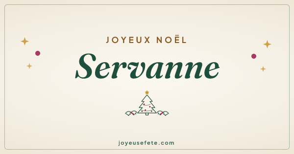 Image « Joyeux Noël Servanne » au format large