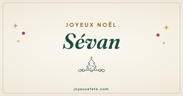 Image « Joyeux Noël Sévan » au format large