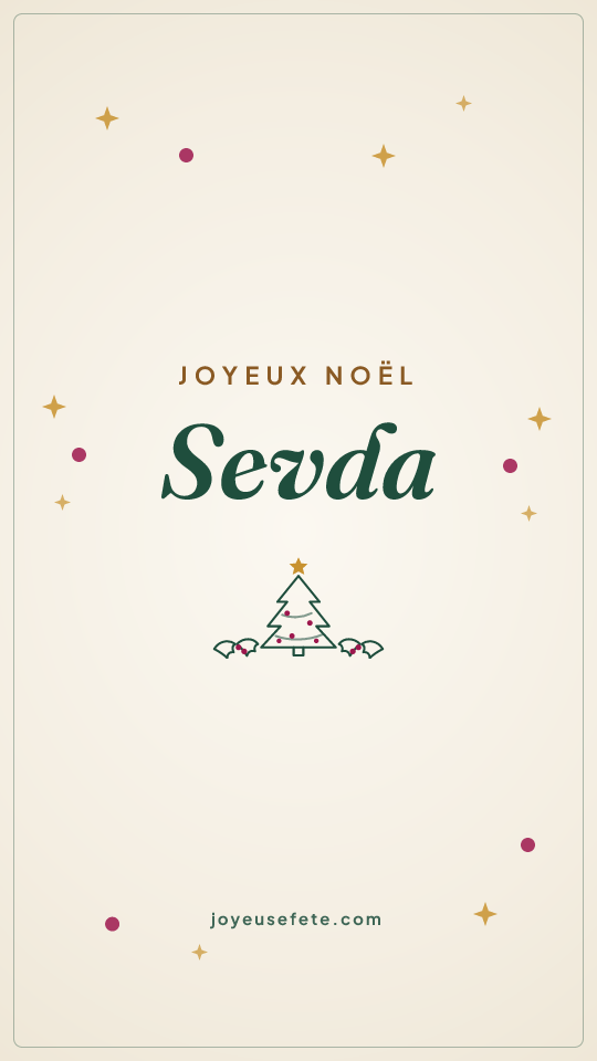 Image « Joyeux Noël Sevda » au format story