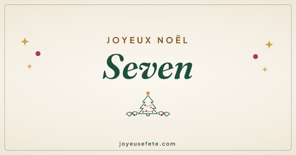 Image « Joyeux Noël Seven » au format large