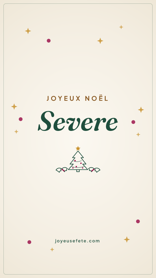 Image « Joyeux Noël Severe » au format story