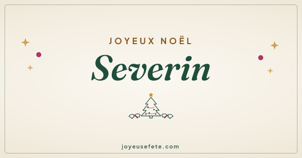 Image « Joyeux Noël Severin » au format large