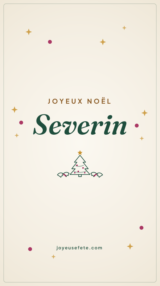 Image « Joyeux Noël Severin » au format story