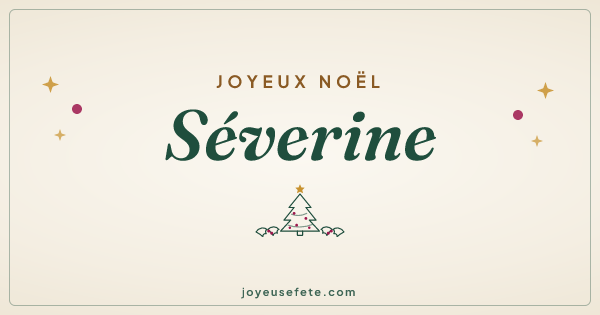 Image « Joyeux Noël Séverine » au format large