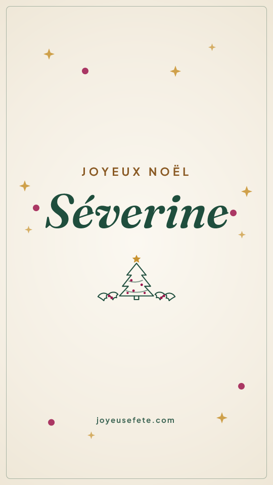 Image « Joyeux Noël Séverine » au format story