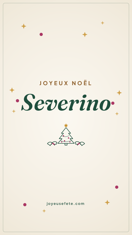 Image « Joyeux Noël Severino » au format story