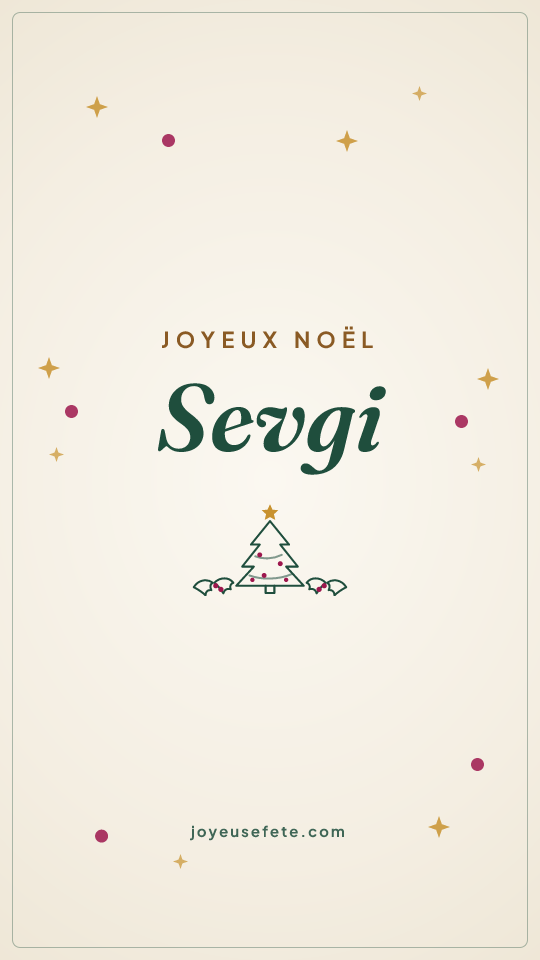Image « Joyeux Noël Sevgi » au format story