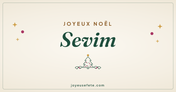 Image « Joyeux Noël Sevim » au format large