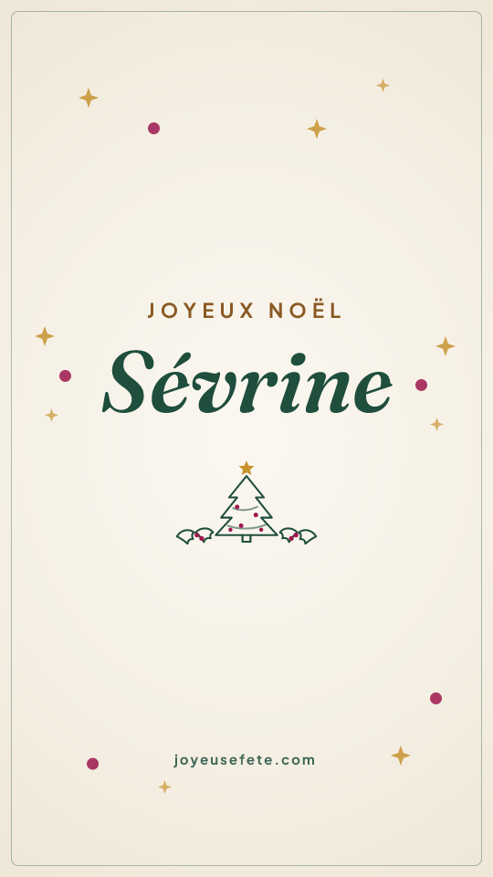 Image « Joyeux Noël Sévrine » au format story