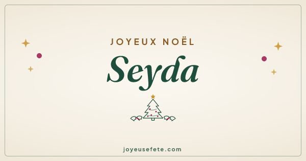 Image « Joyeux Noël Seyda » au format large