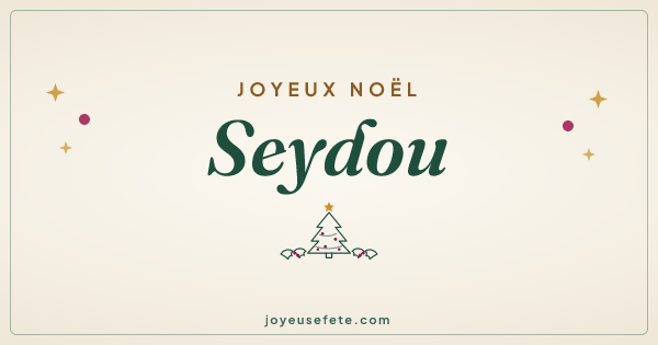 Image « Joyeux Noël Seydou » au format large