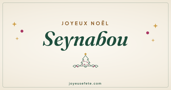 Image « Joyeux Noël Seynabou » au format large