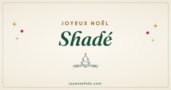 Image « Joyeux Noël Shadé » au format large