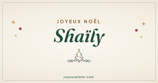 Image « Joyeux Noël Shaïly » au format large