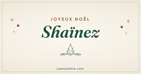 Image « Joyeux Noël Shaïnez » au format large