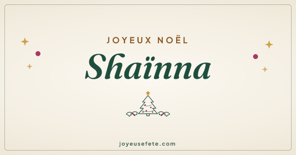Image « Joyeux Noël Shaïnna » au format large