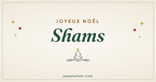 Image « Joyeux Noël Shams » au format large