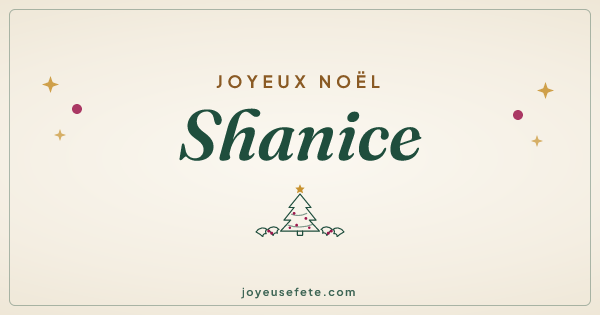Image « Joyeux Noël Shanice » au format large