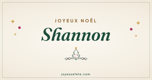 Image « Joyeux Noël Shannon » au format large