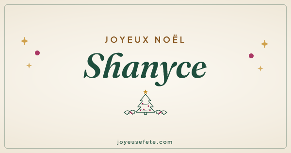 Image « Joyeux Noël Shanyce » au format large