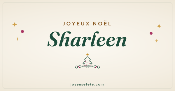 Image « Joyeux Noël Sharleen » au format large