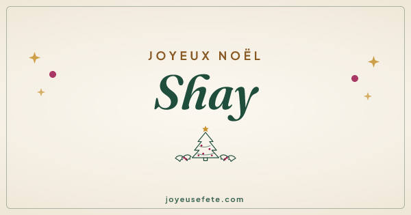 Image « Joyeux Noël Shay » au format large