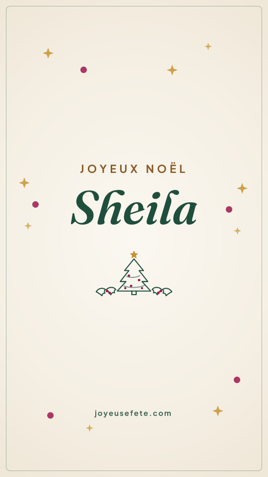 Image « Joyeux Noël Sheila » au format story