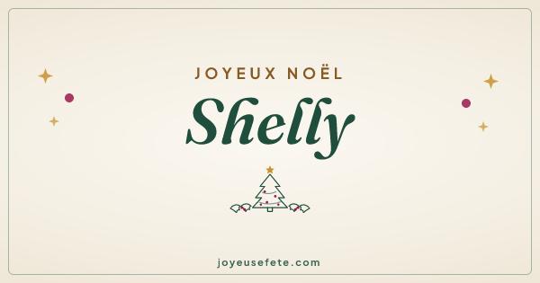 Image « Joyeux Noël Shelly » au format large