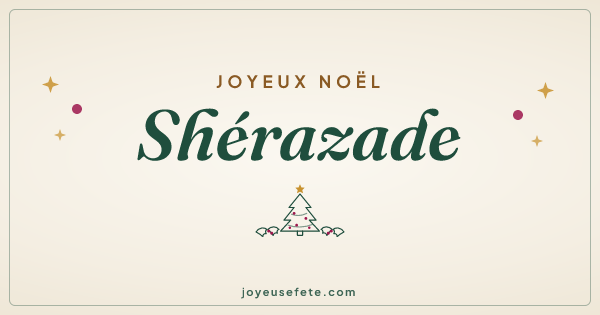 Image « Joyeux Noël Shérazade » au format large