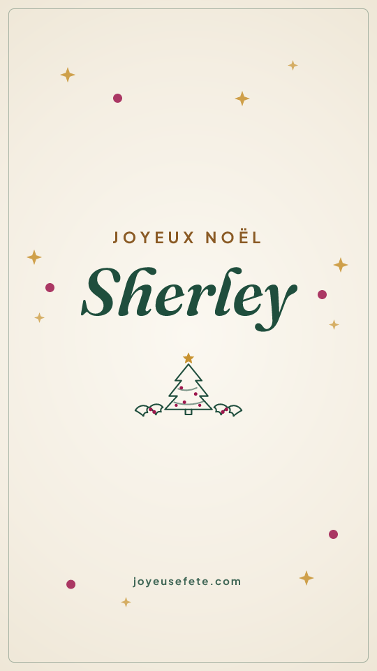 Image « Joyeux Noël Sherley » au format story