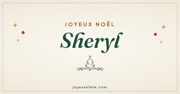 Image « Joyeux Noël Sheryl » au format large