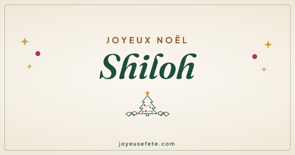 Image « Joyeux Noël Shiloh » au format large
