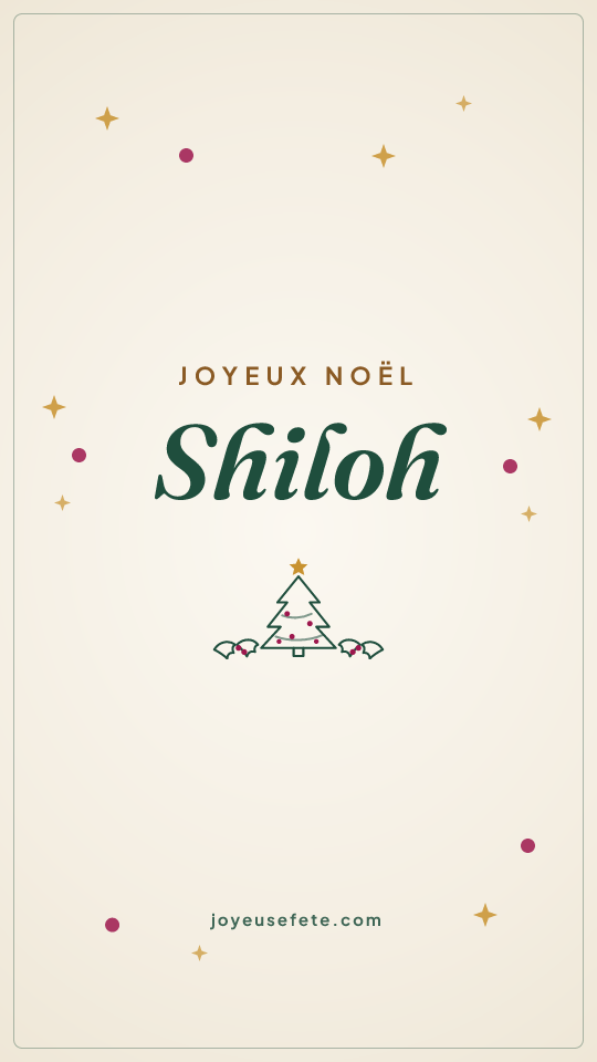 Image « Joyeux Noël Shiloh » au format story