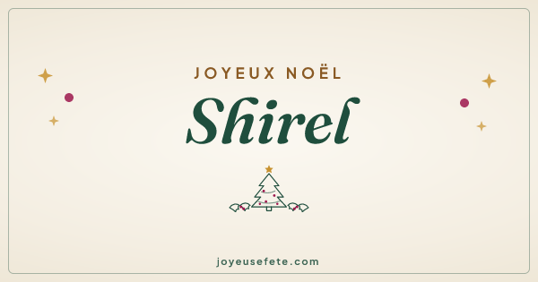 Image « Joyeux Noël Shirel » au format large