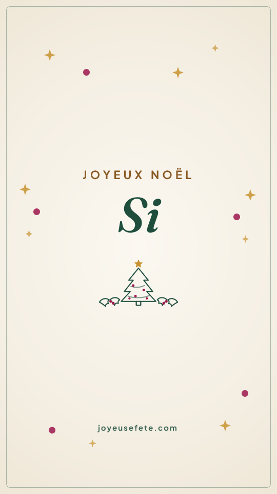 Image « Joyeux Noël Si » au format story