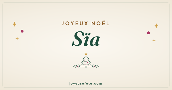Image « Joyeux Noël Sïa » au format large