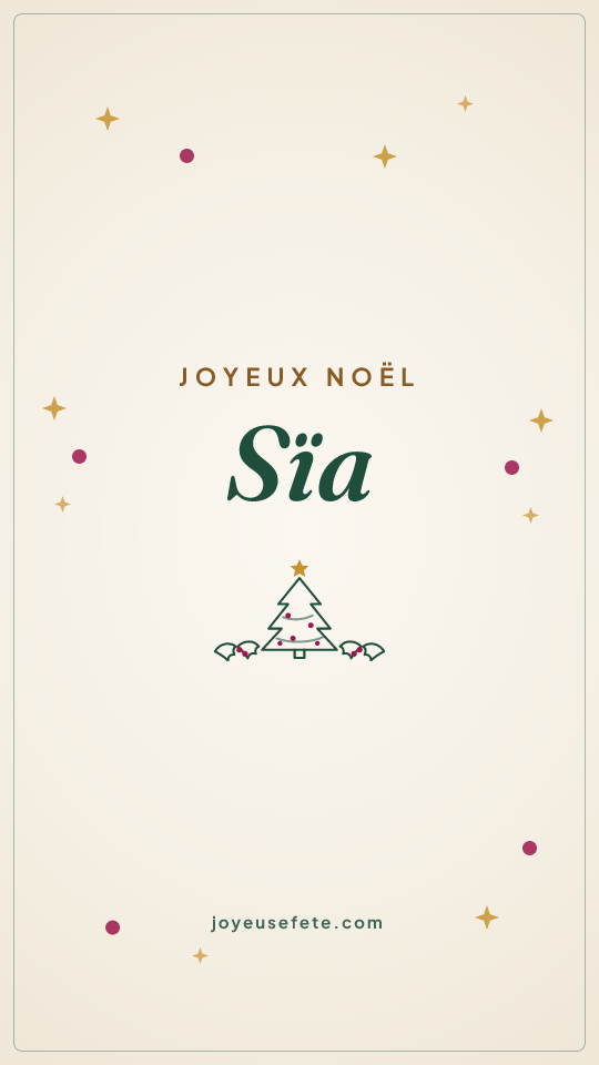 Image « Joyeux Noël Sïa » au format story