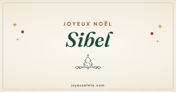 Image « Joyeux Noël Sibel » au format large