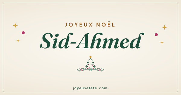 Image « Joyeux Noël Sid-Ahmed » au format large