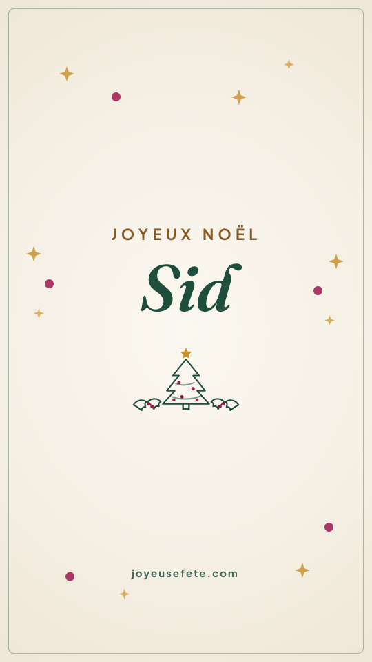 Image « Joyeux Noël Sid » au format story