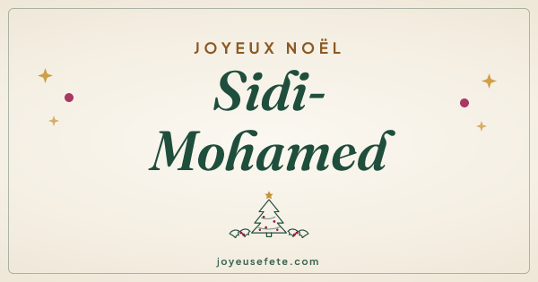 Image « Joyeux Noël Sidi-Mohamed » au format large