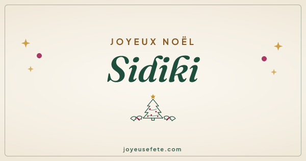 Image « Joyeux Noël Sidiki » au format large